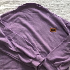 Mock neck, cropped Crewneck